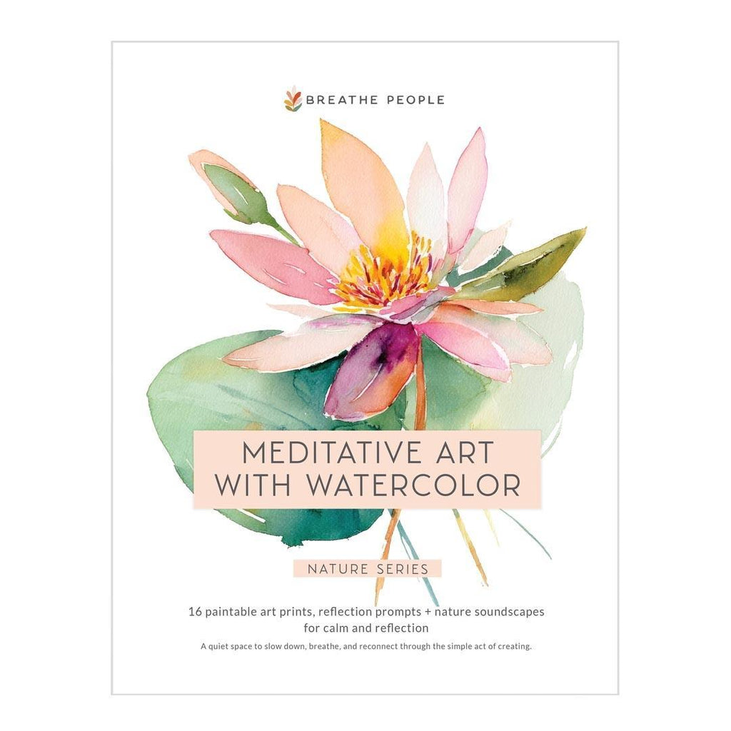Book - Nature Series - Meditative Art with Watercolor Journal by Breathe People