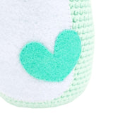 Plush Toy - Large Penguin (Mint with Aqua Heart) by Moyo Workshop, image 6 of 7