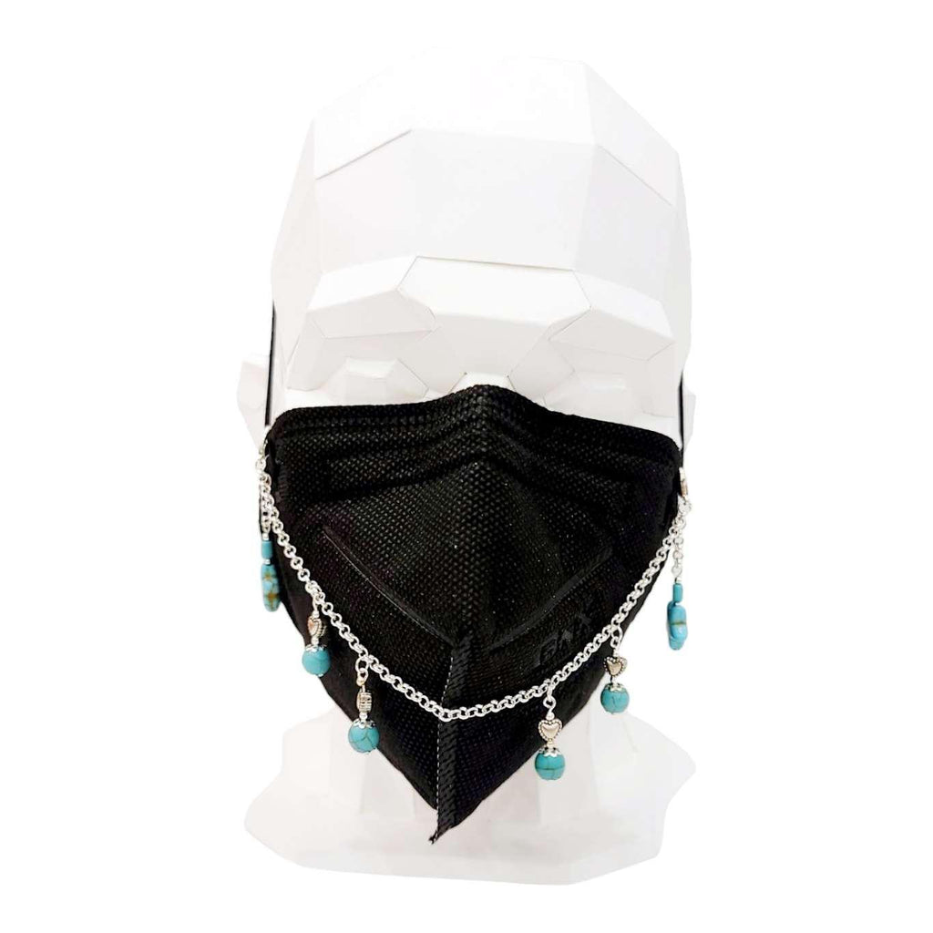 Mask Chain - Bead Star Drops (Howlite) by Tiny Aloha