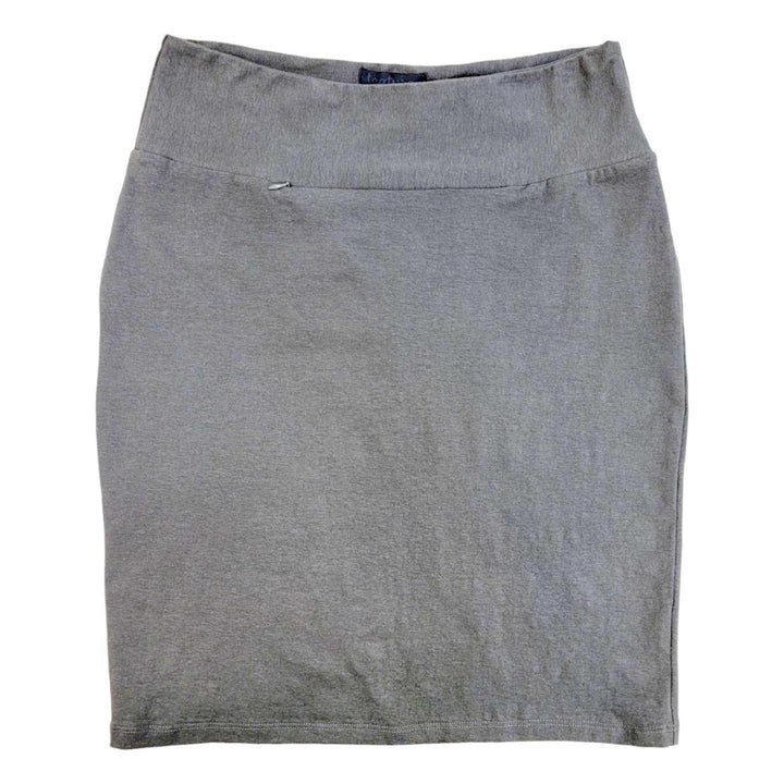 Skirt - Pewter Gray Pencil Knee Length  (Size S Last One!) by Texture Clothing