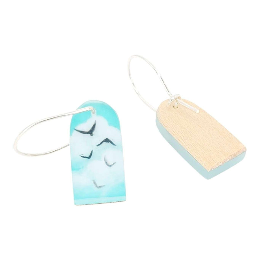 Earrings - Blue Skies Drops by Fernworks, image 4 of 5