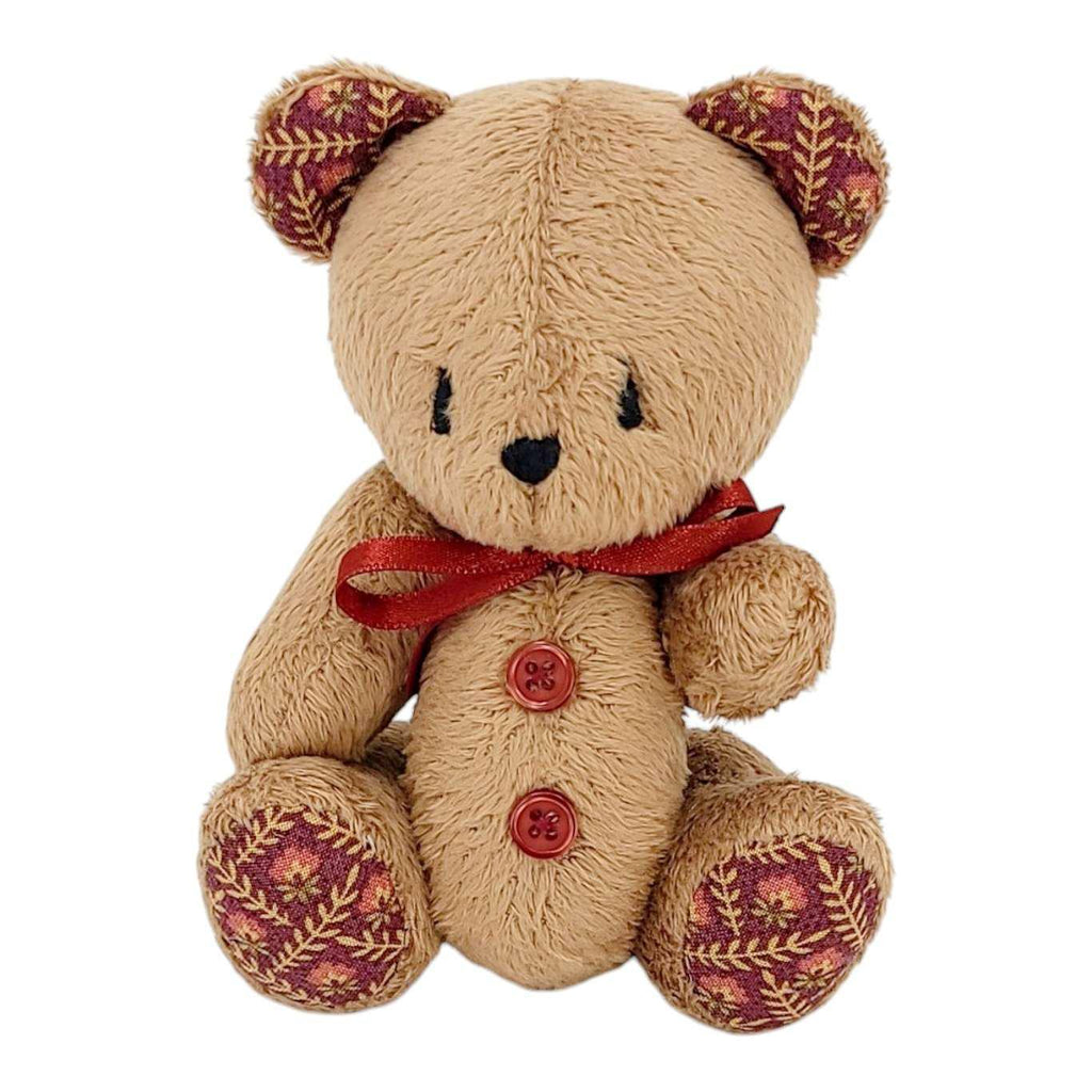 Plush - Light Brown Bear with Flowers and Ribbon by Frank and Bubby