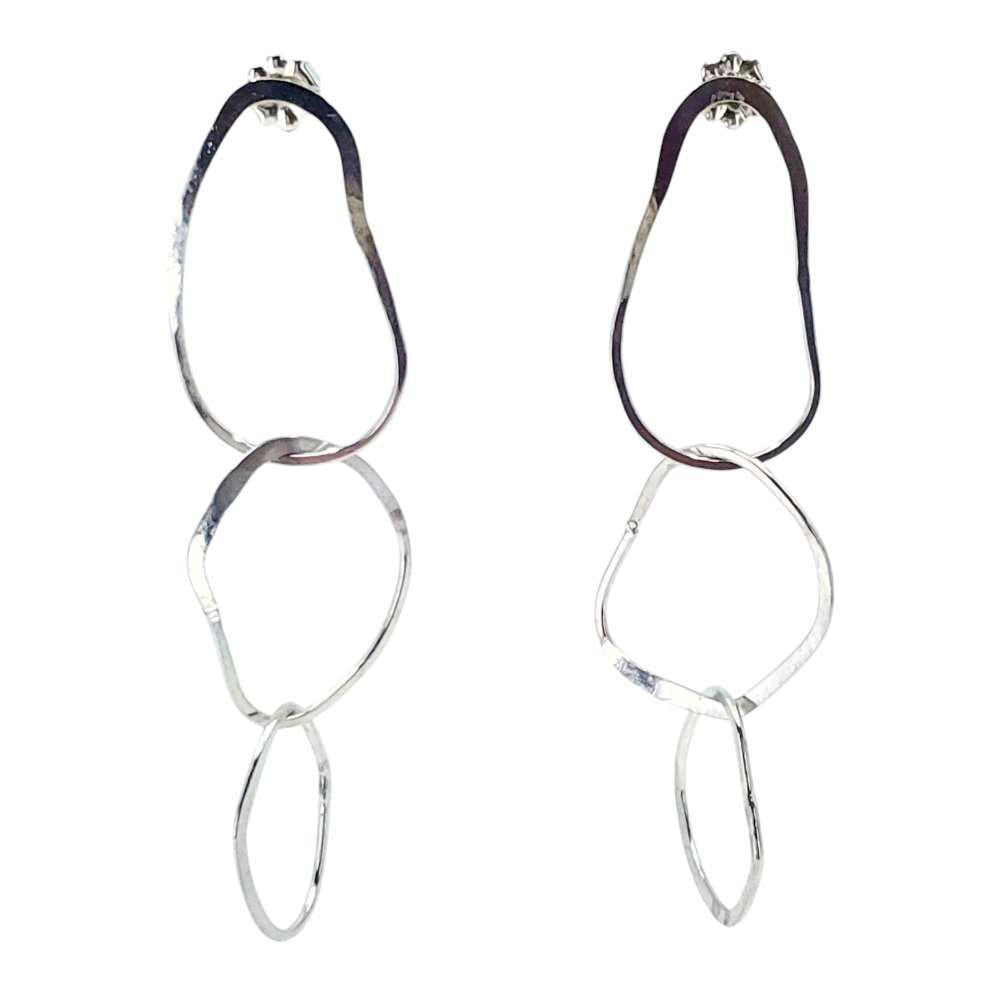 Earrings - Medium Riverstone (Sterling Silver) by Verso