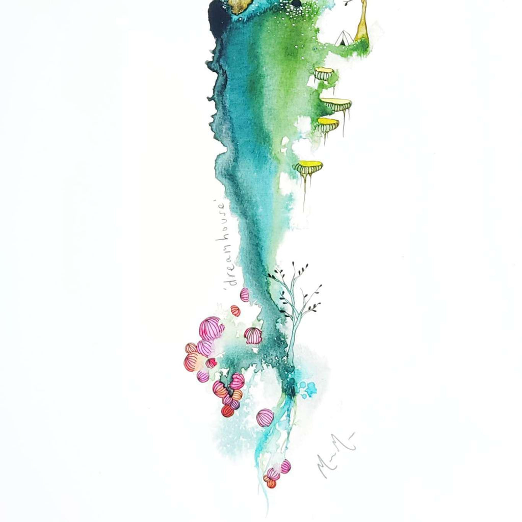 Art Print -  8.5 x11 Dreamhouse Art Print by Melissa Moss Art