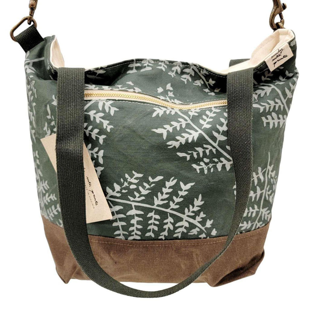Bag - Convertible Cross-Body Tote in Fern (Forest Green) by Emily Ruth