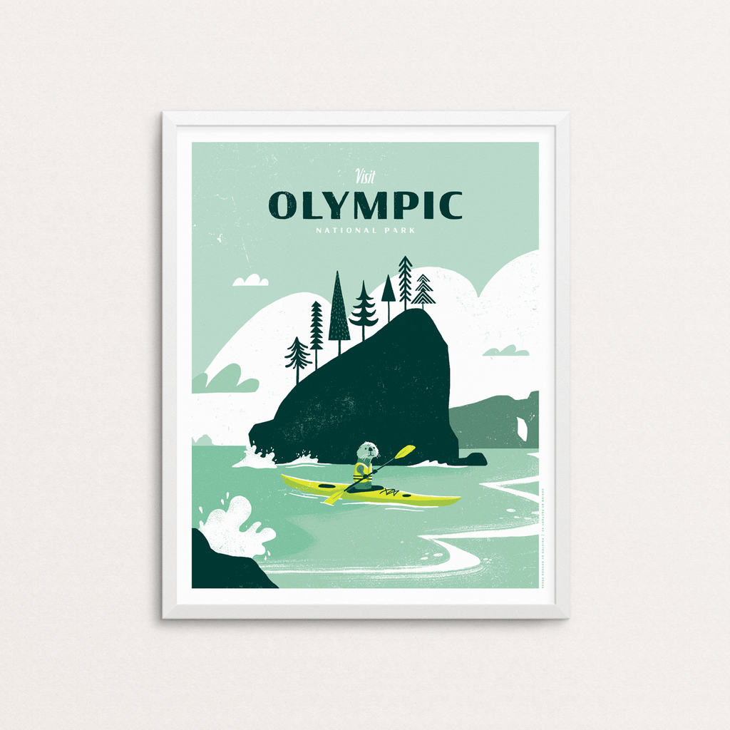 Art Print - 16x20 - Olympic National Park Limited Edition Poster by Factory 43