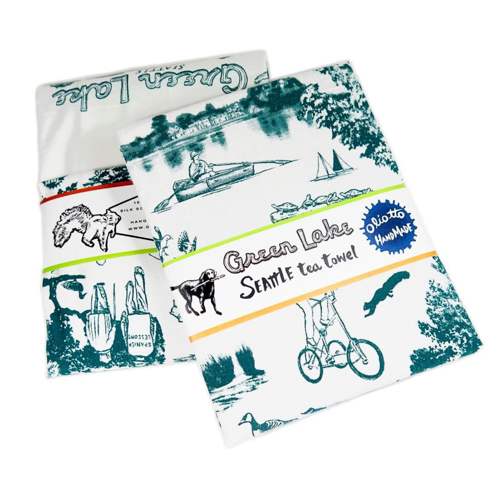 Tea Towels - Green Lake by Oliotto