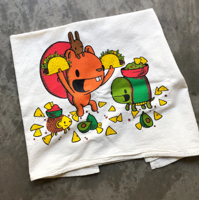 Tea Towel - Taco Night by Everyday Balloons Print Shop