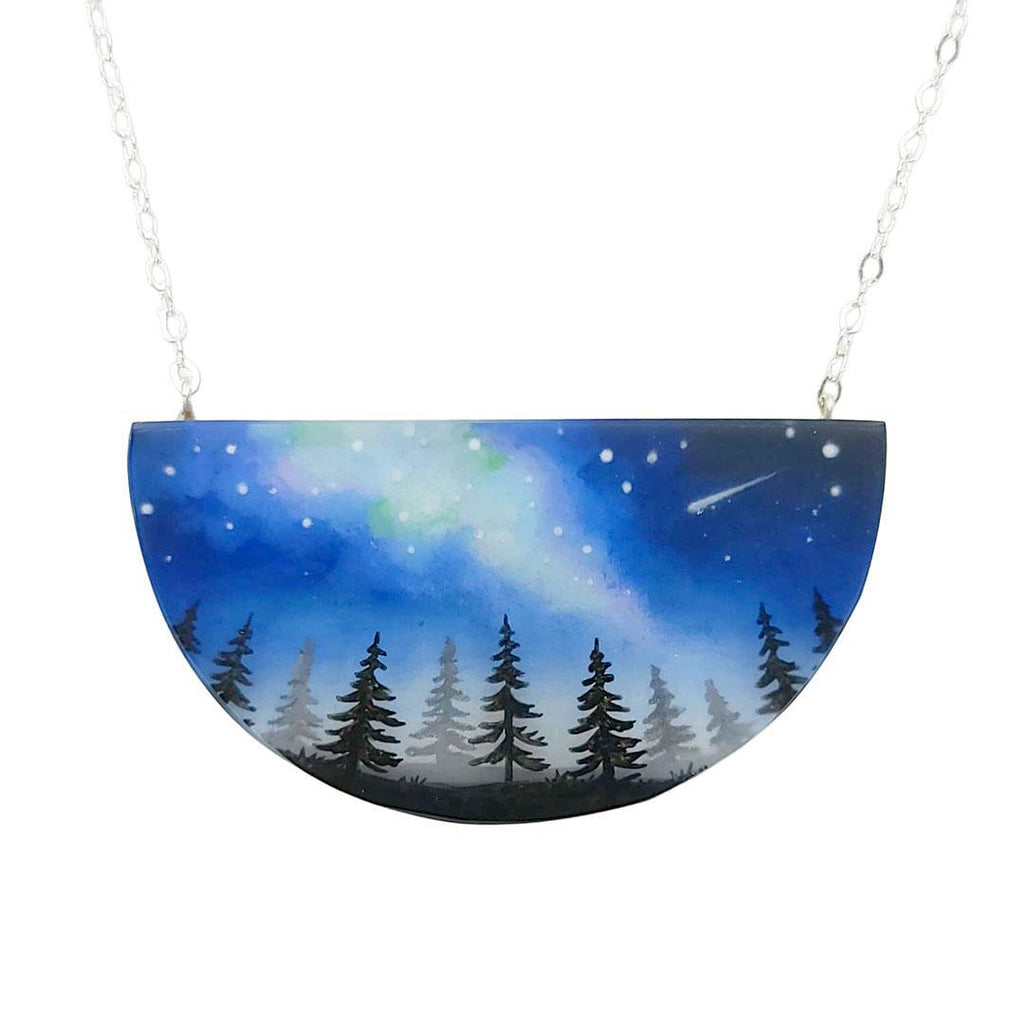 Necklace - Milky Way Painted by Fernworks