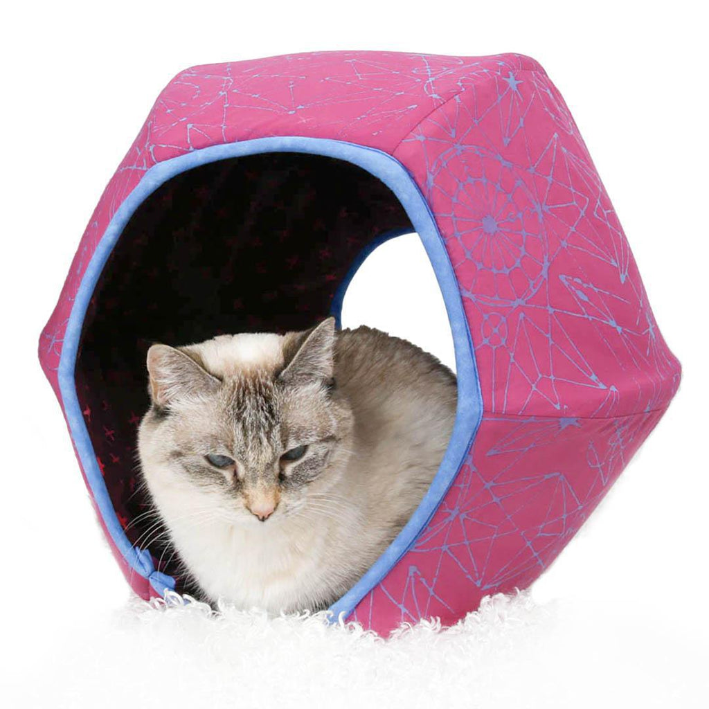 Regular The Cat Ball - Pink Blue Compass with Pink Crosses Lining by The Cat Ball