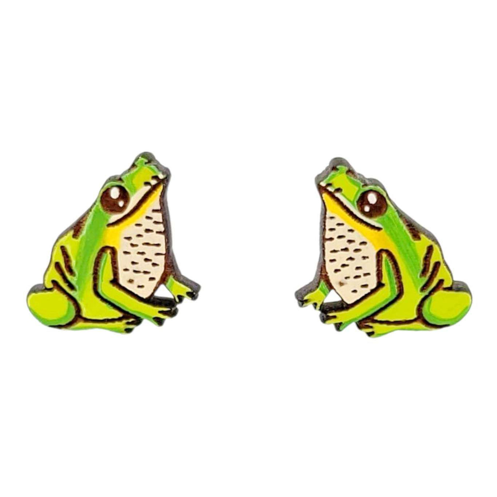 Earrings - Tree Frog (Studs) by Fresh Cuttery