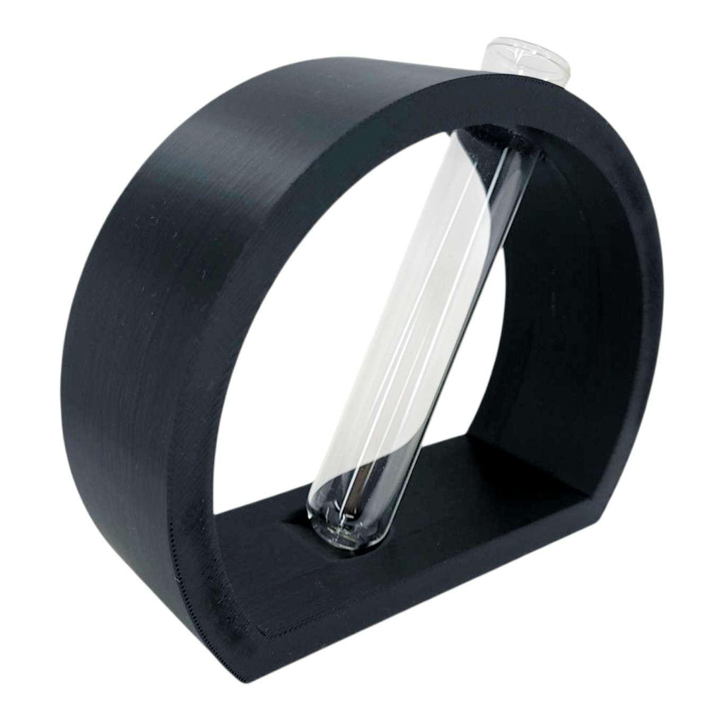 Vase - Half Moon Propagation Station (Black) by Rosebud Homegoods