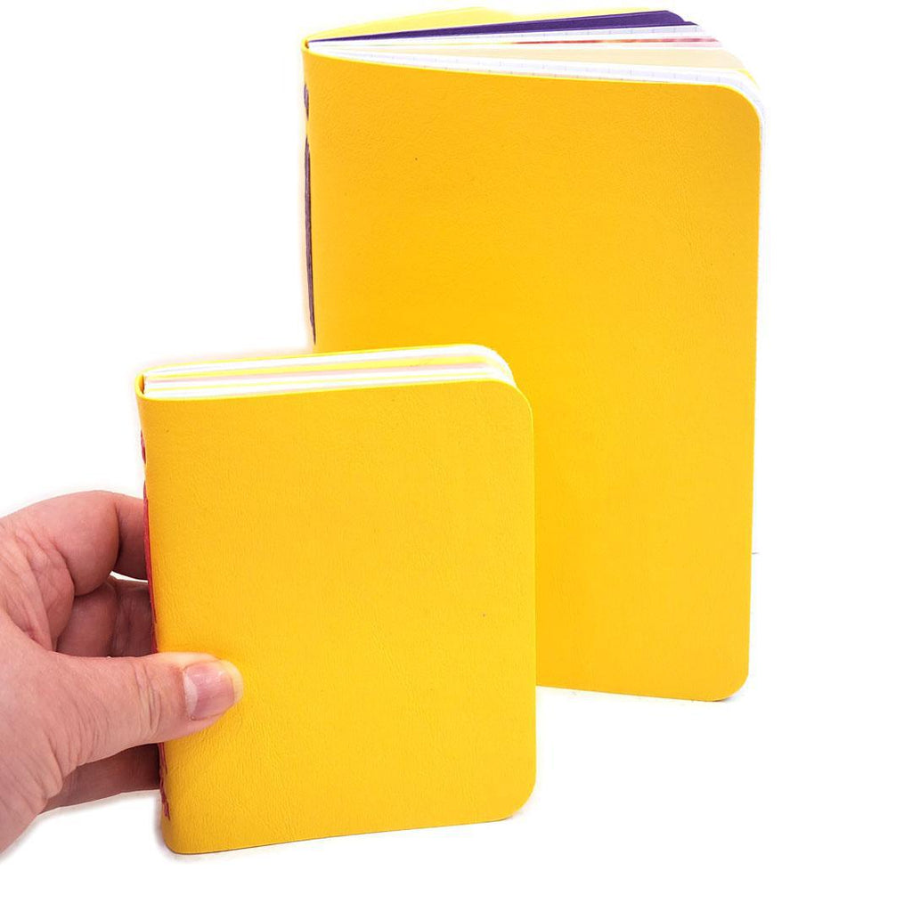 Journal - Yellow Mixed Paper Notebook (Large or Small) by Original Brooks