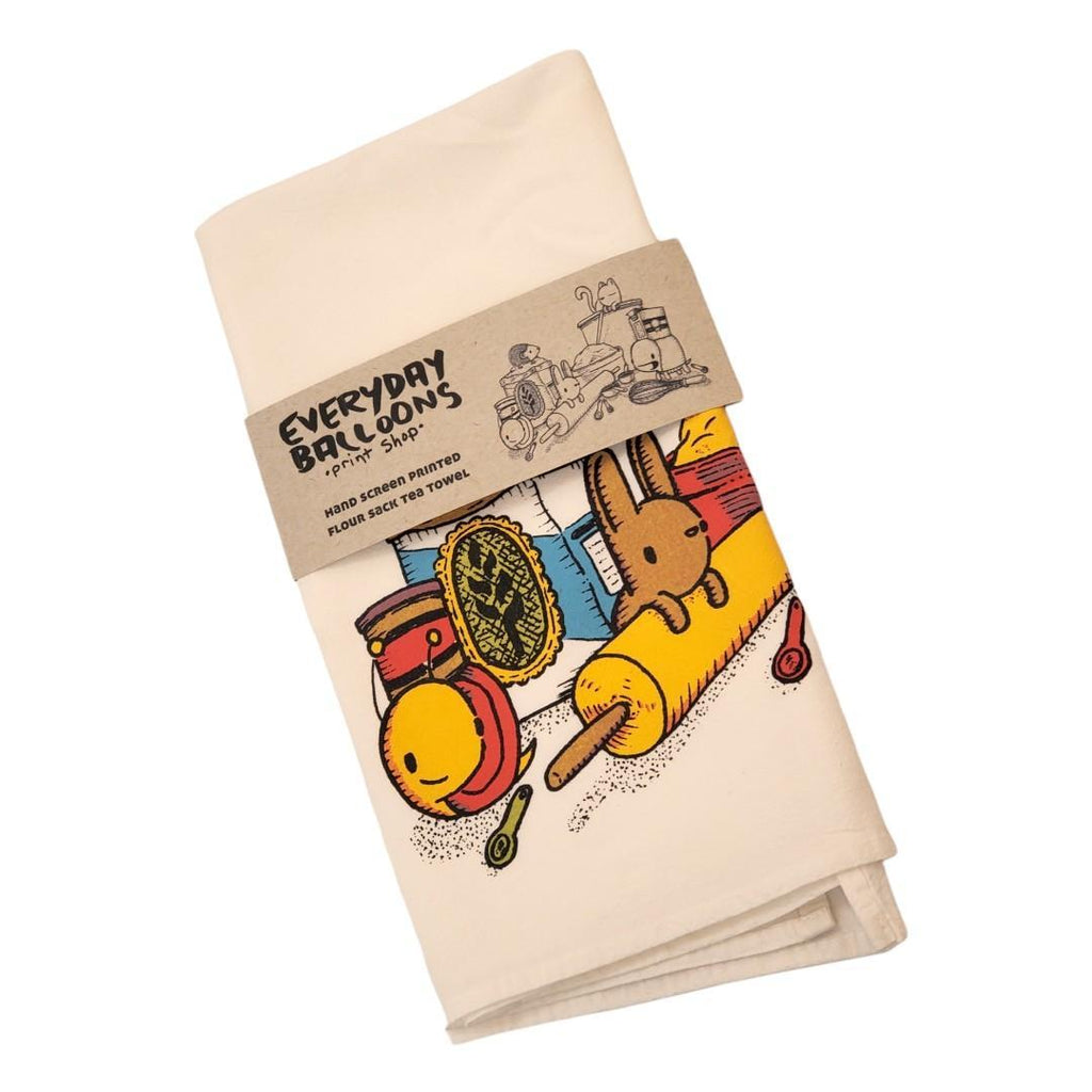 Tea Towel - Baking Buddies by Everyday Balloons Print Shop