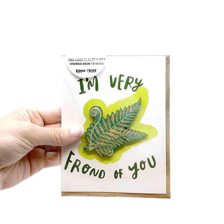 Magnet Card - I'm Very Frond of You by SnowMade