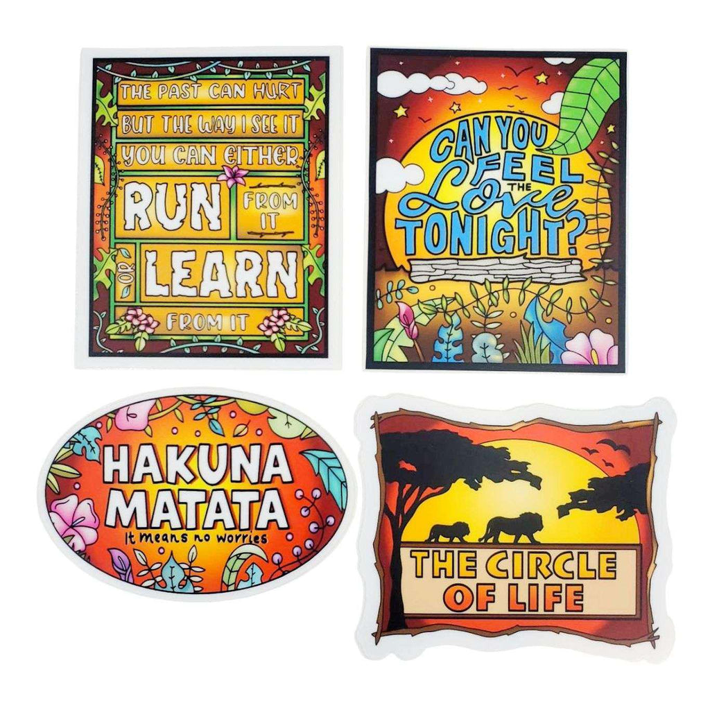 Sticker Pack - Set of 6 - Circle of Life by Coloring Broadway