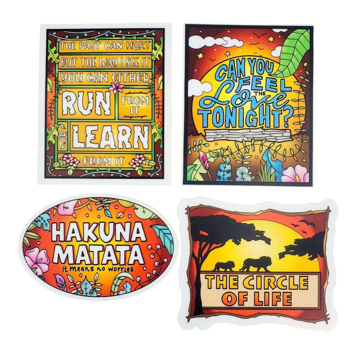 Sticker Pack - Set of 6 - Circle of Life by Coloring Broadway