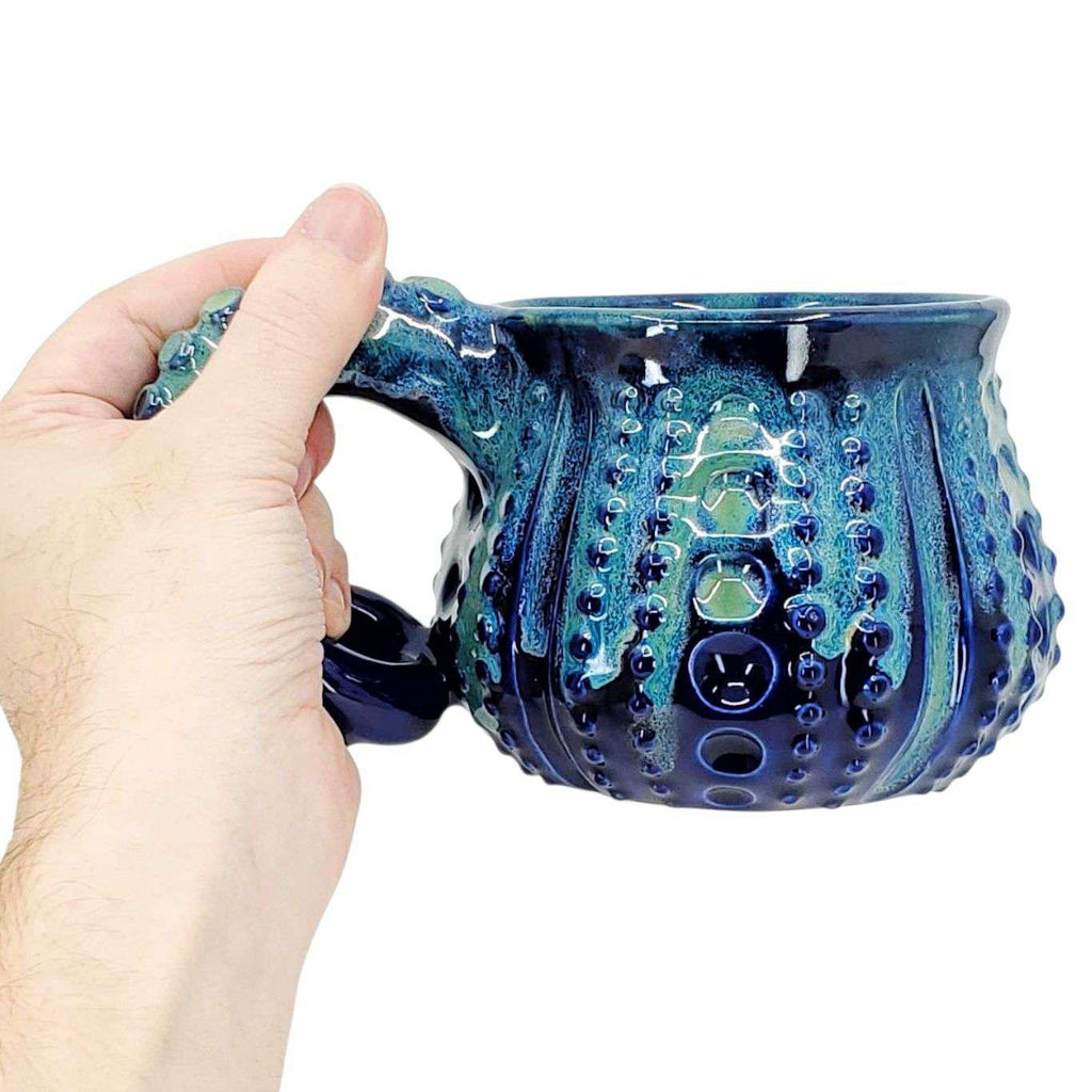 Mug - Octopus (Cobalt and Turquoise) by Beach Baby Ceramics