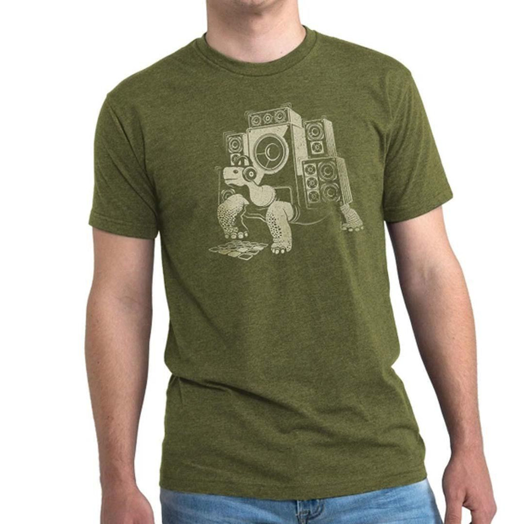 Adult Crew Neck - Slow Beats Olive Green Tee (S - 2XL) by STORY SPARK