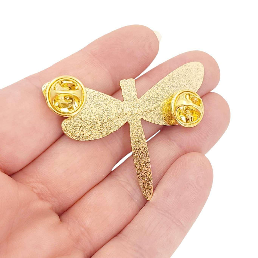 Enamel Pin - Dragonfly with Glitter by Amber Leaders Designs