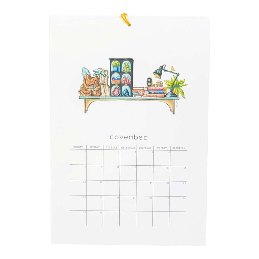Calendar - 2026 Whimsical Shelves  by Lizzy Gass