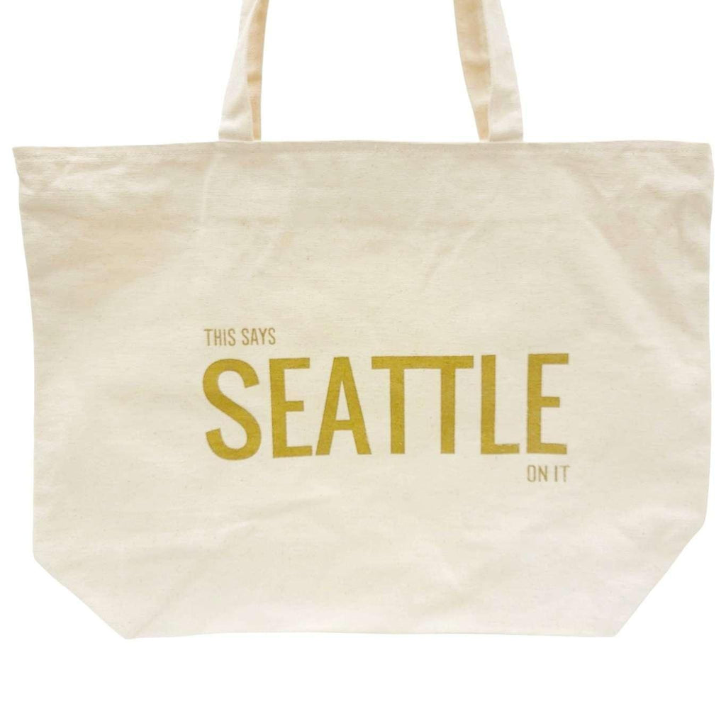 Tote Bag - This Says SEATTLE On It by Ugly Baby