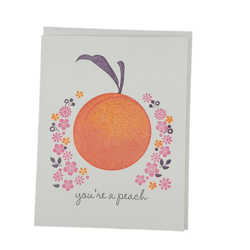 Card - Love & Friends - You're a Peach by Ilee Papergoods