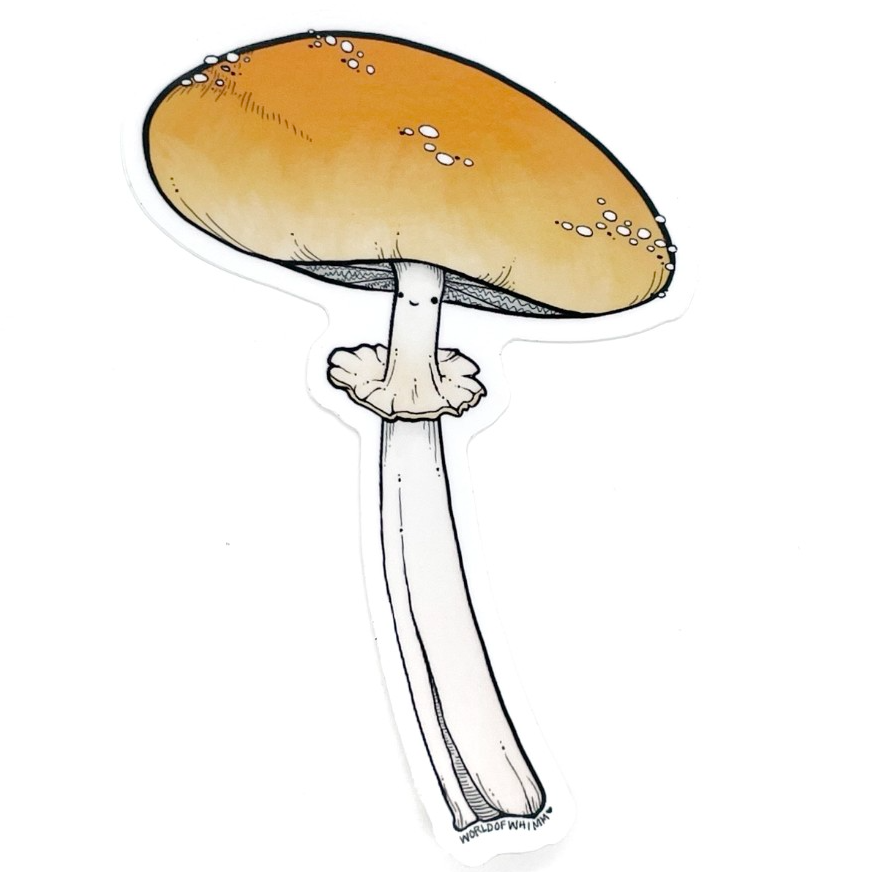 Sticker - Tall Mushroom by World of Whimm