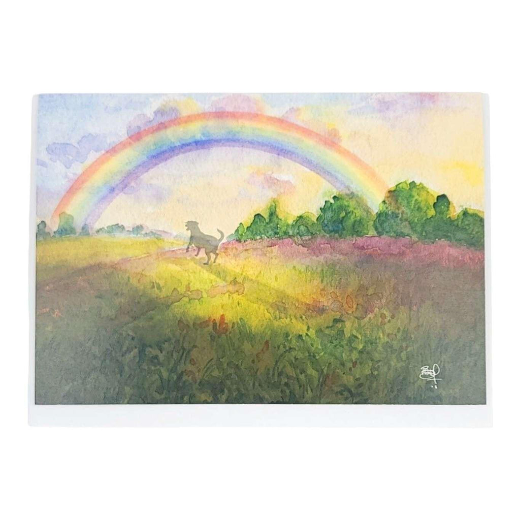 Card - Sympathy - Rainbow Bridge (Dog) by Shawn Braley