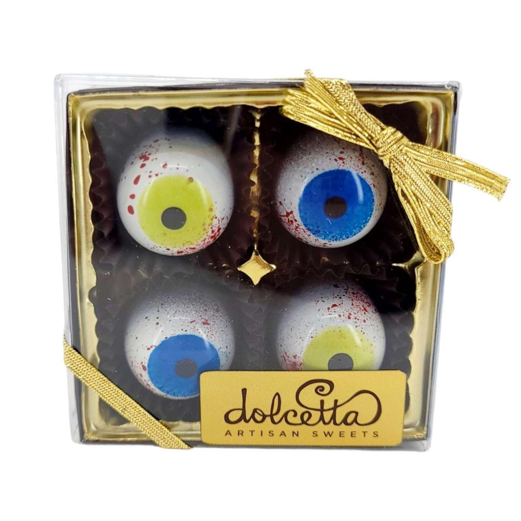 Chocolate Bonbons - 4 Piece Halloween Assortment by Dolcetta Artisan Sweets