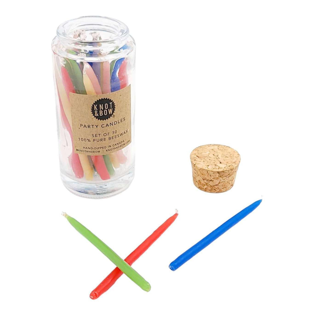 Candles - Beeswax Birthday Candles (Solid Brights) by Knot & Bow