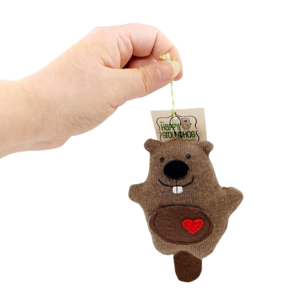 Ornament - Beaver (Brown) by Happy Groundhog Studio