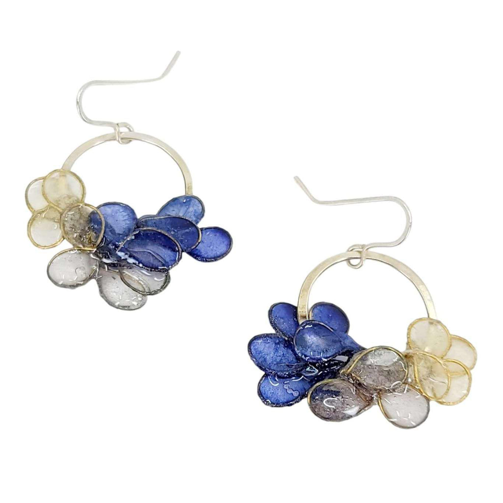 Earrings - Small Silver Laurel (Assorted Colors) by Verso