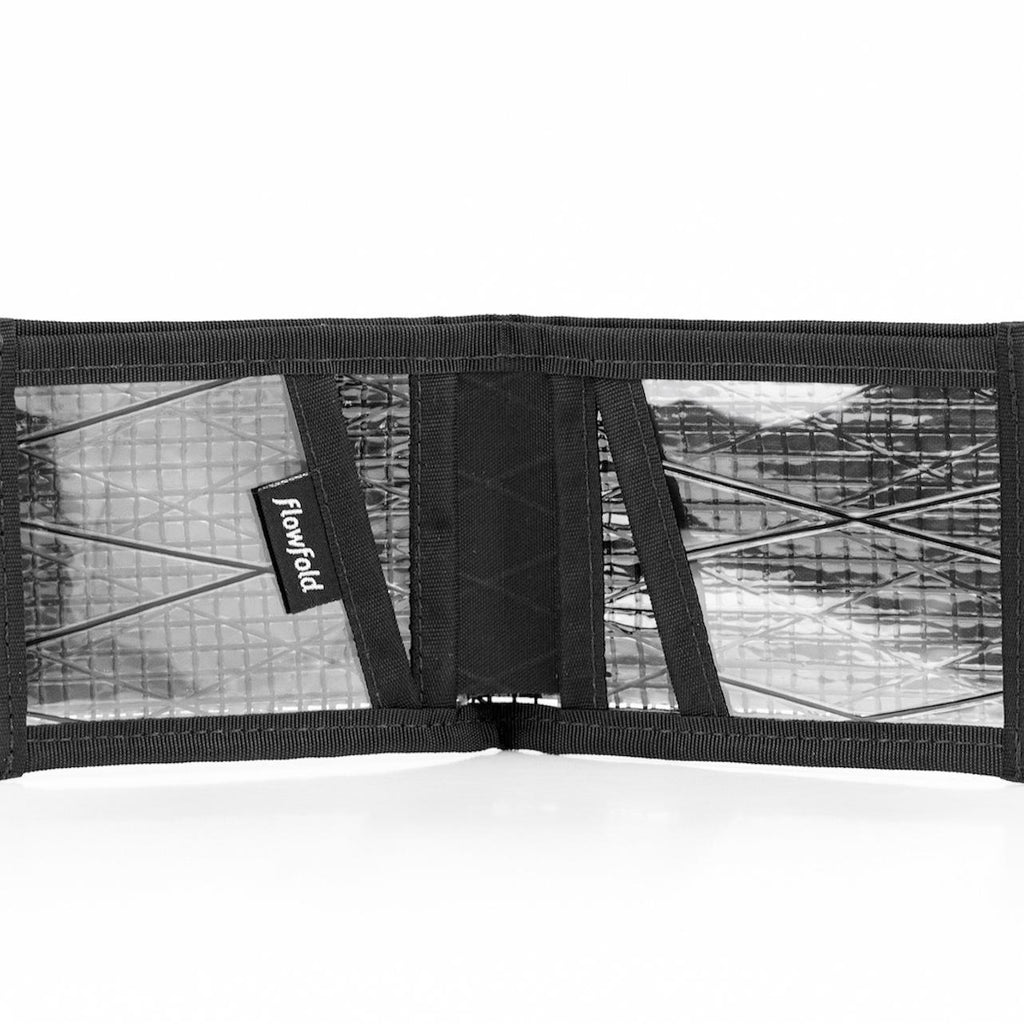 Wallet - Recycled Sailcloth Vanguard Bifold - Black Pearl - by Flowfold