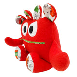 Plush - 14in - Large Chomper Buddy (Red Xmas Cocoa) by Peek A Boo Plush, image 3 of 7