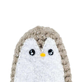 Plush Toy - Small Penguin (Brown Sparkle with Faded Aqua Heart) by Moyo Workshop, image 1 of 6