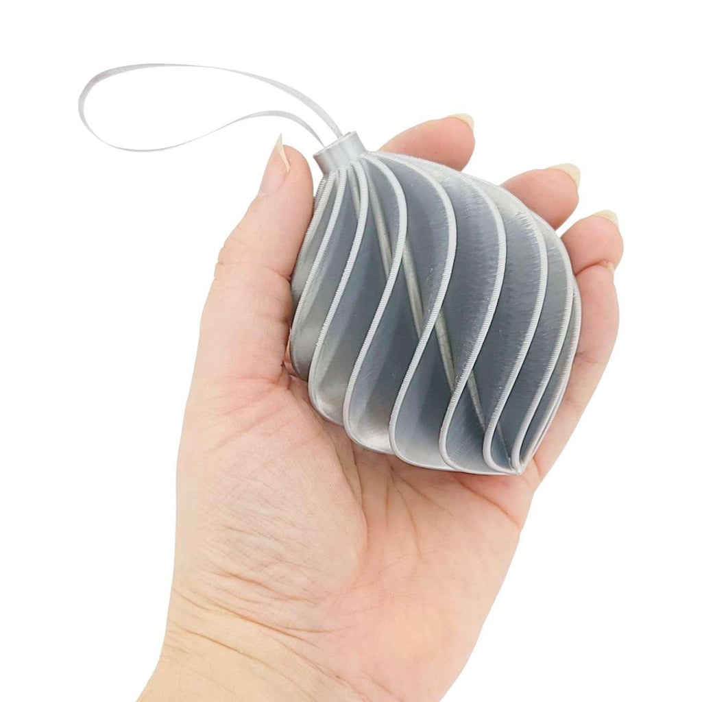 Ornament - Silver (Assorted Styles) by Rosebud Homegoods