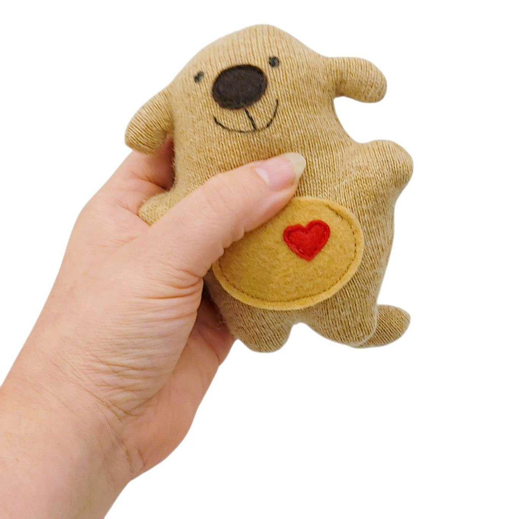 Ornament - Mini Plush (Puppy Dog) by The Happy Groundhog Studio