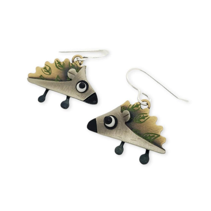 Earrings - Hedgehog by Chickenscratch