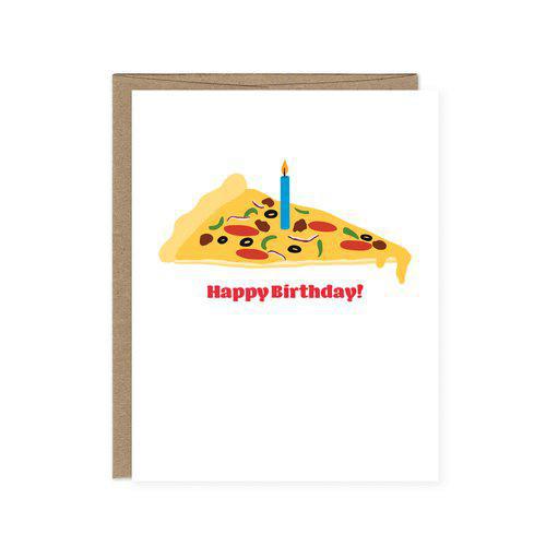 Card - Birthday - Pizza Slice by Orange Twist