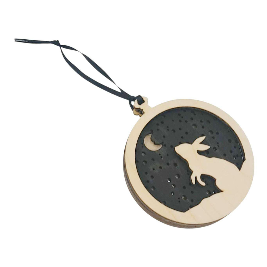 Ornament - Light Up Wood (Bunny Rabbit) by Squirrel Tacos Papercuts