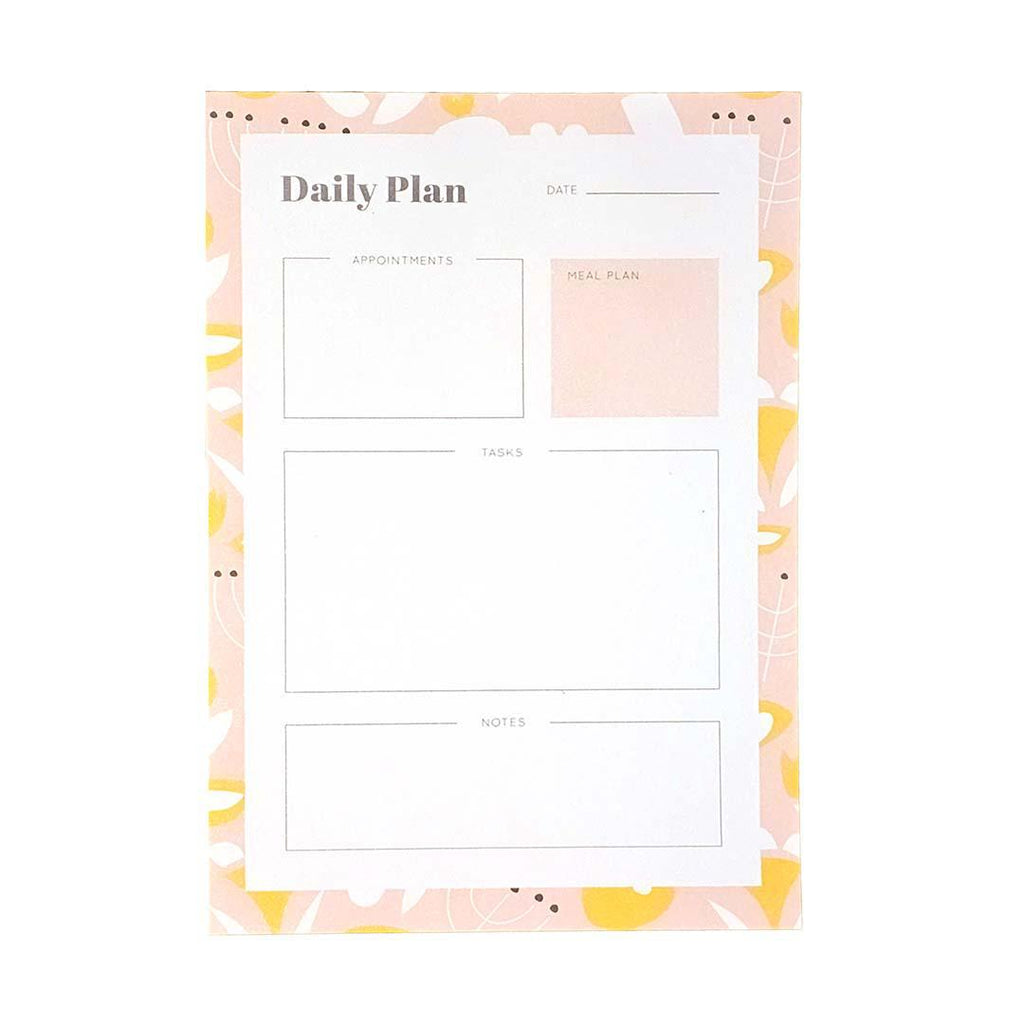 Notepad - Modern Floral Daily Plan by Graphic Anthology