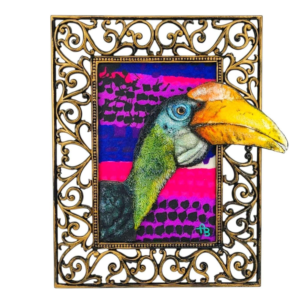 Applique Art - Hornbill (OOAK) by Chubby Bunny