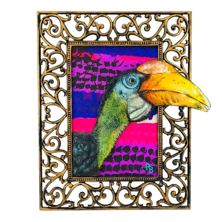 Applique Art - Hornbill (OOAK) by Chubby Bunny