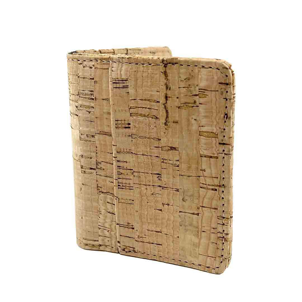 Bifold Wallets - Vertical Natural Cork Vegan by Hold Supply Company