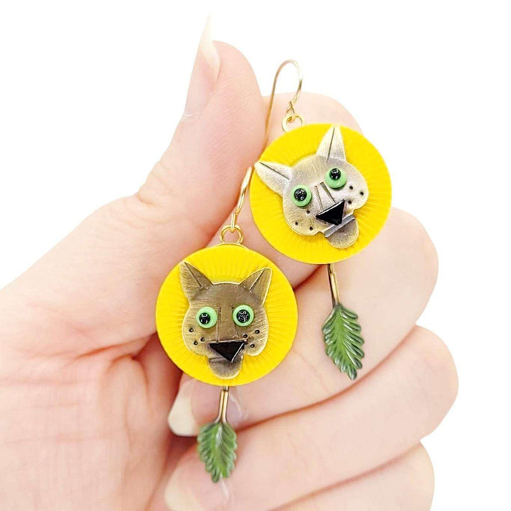 Earrings - Dandy-Lion by Chickenscratch