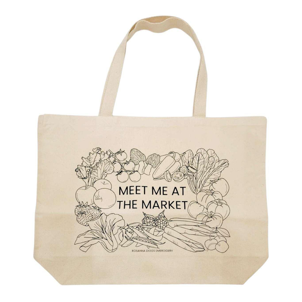 Embroidery Kit - Meet Me at the Market Tote Bag by By Hand Craft Co