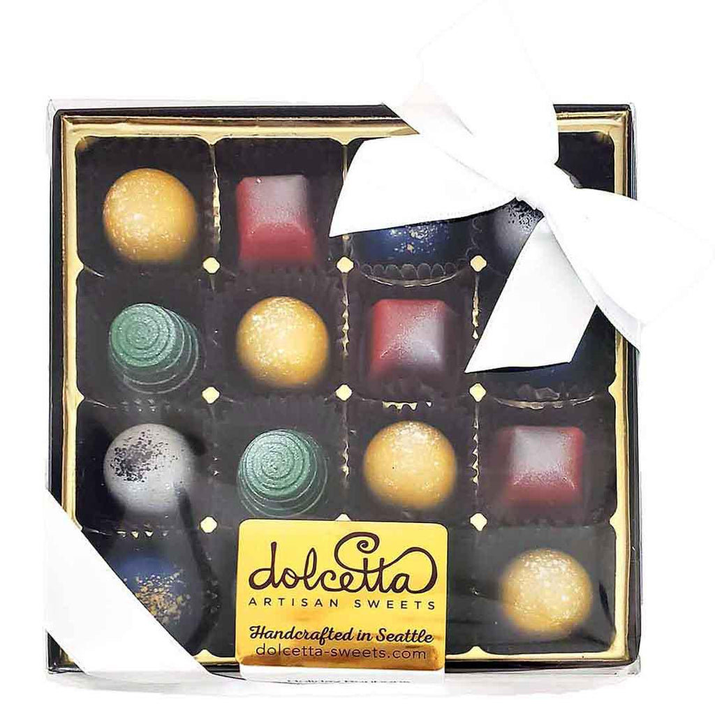 Holiday Bonbons - 16 Piece Holiday Assortment by Dolcetta Artisan Sweets