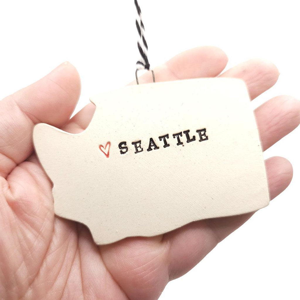 Ornaments - Seattle WA State by Tasha McKelvey