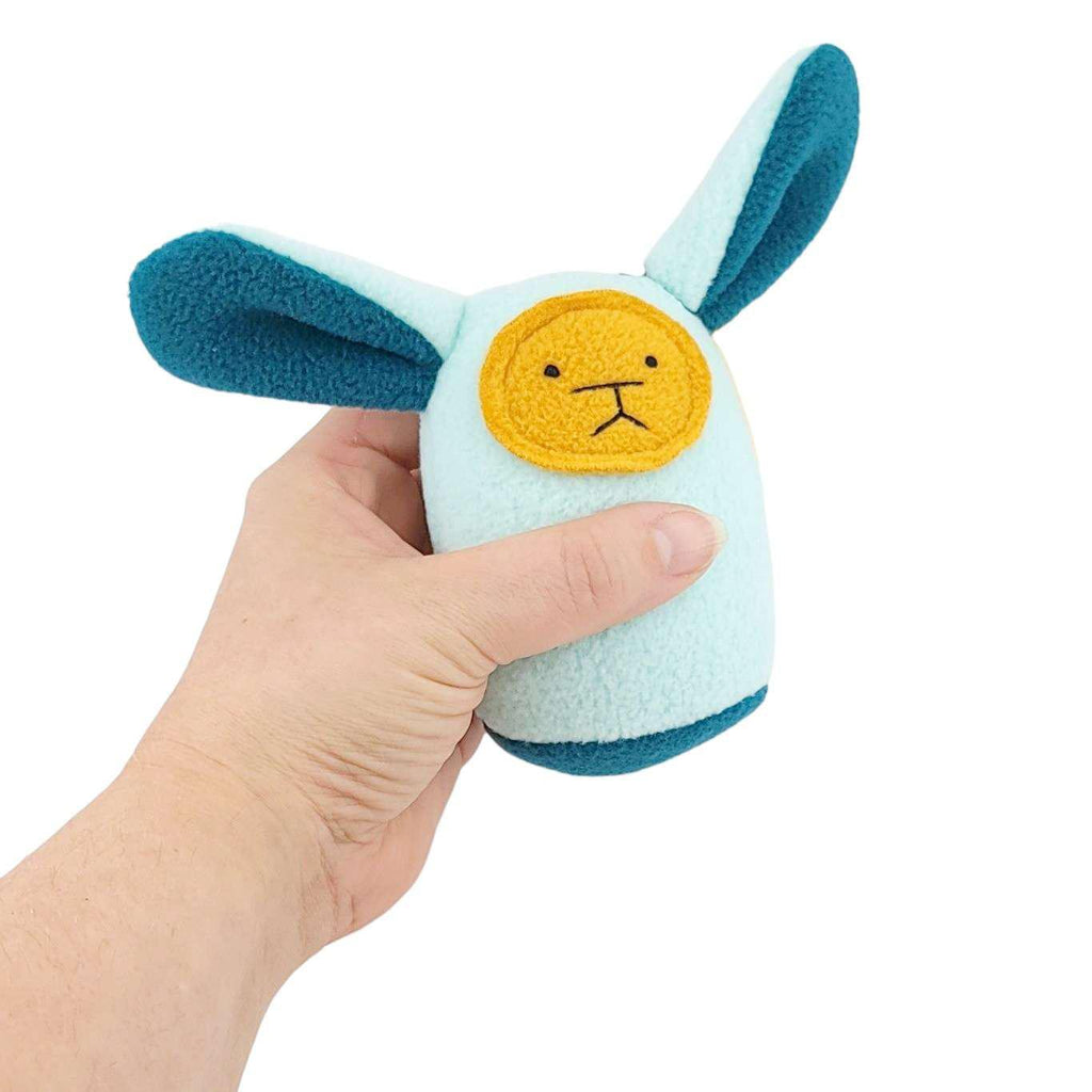 Plush Rattle - Bunny (Aqua) by Mr. Sogs